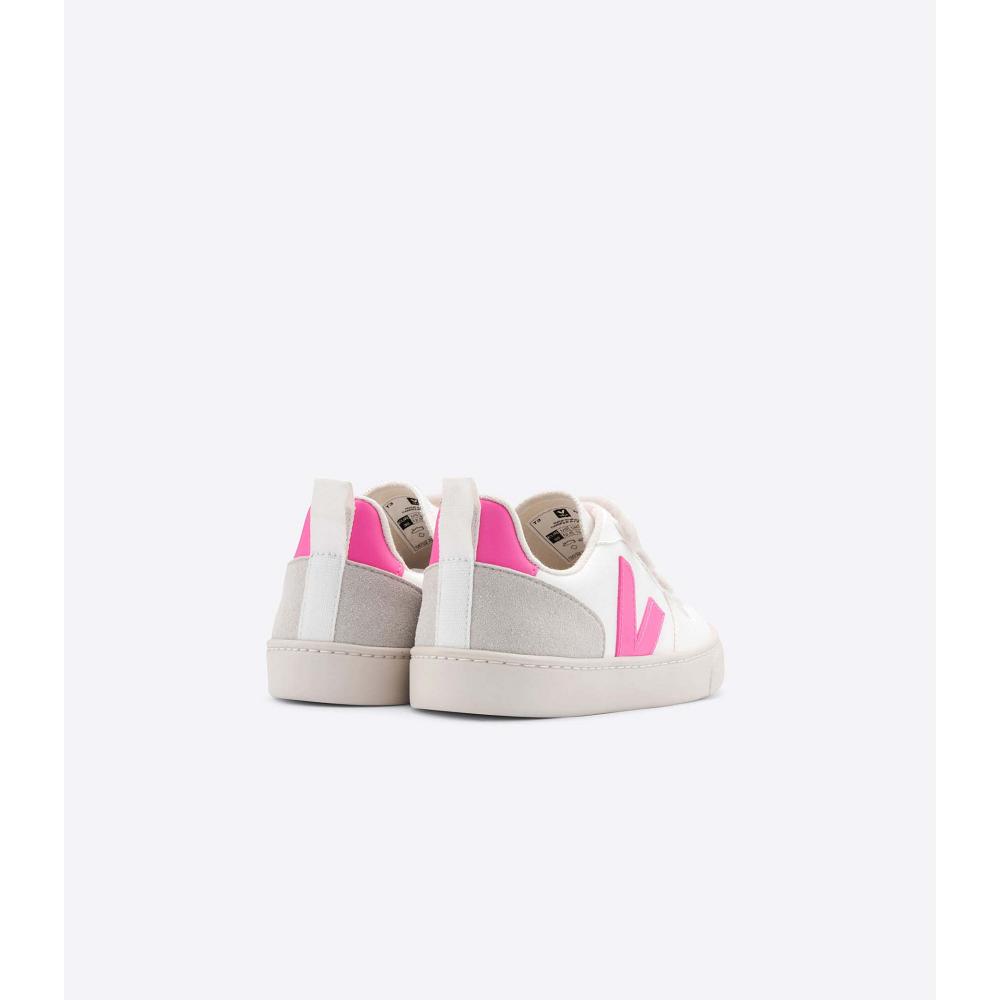 Veja V-10 CWL Topanky Detske White/Pink | SK 786UZG